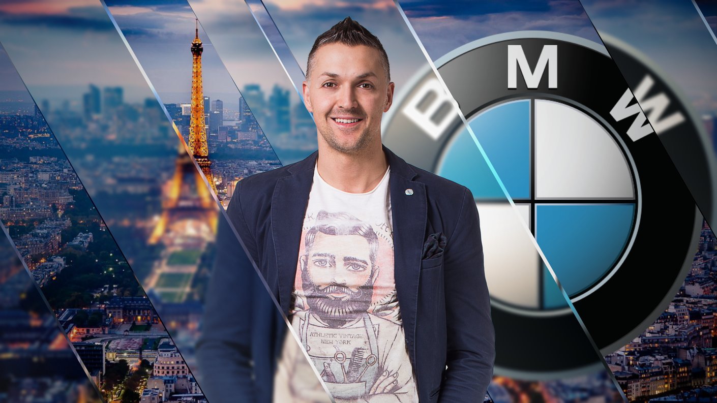 Su di una moto BMW a Parigi!